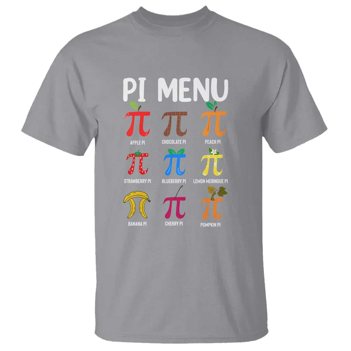 Funny Number Pi T Shirt Pi Menu 3.14 Pi Symbol - Math Teacher Happy Pi Day - Wonder Print Shop