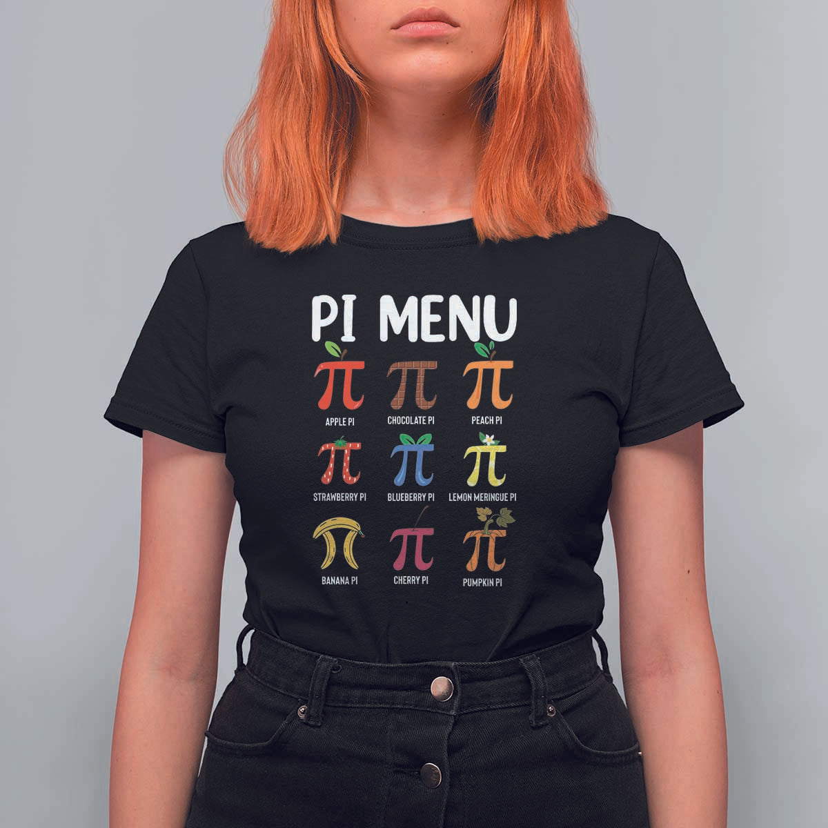 Funny Number Pi T Shirt For Women Pi Menu 3.14 Pi Symbol - Math Teacher Happy Pi Day - Wonder Print Shop