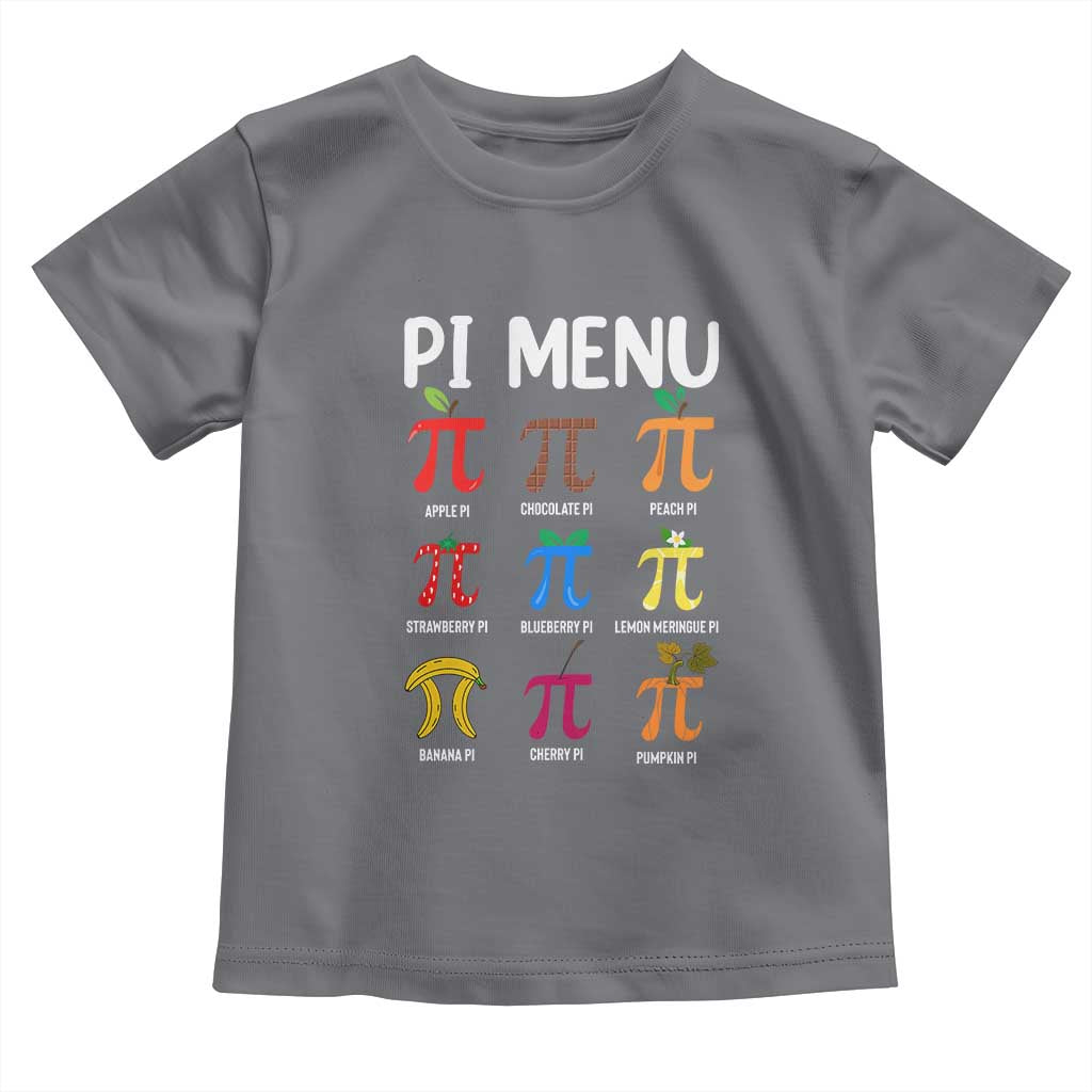 Funny Number Pi Toddler T Shirt Pi Menu 3.14 Pi Symbol - Math Teacher Happy Pi Day - Wonder Print Shop