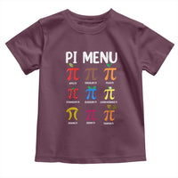 Funny Number Pi Toddler T Shirt Pi Menu 3.14 Pi Symbol - Math Teacher Happy Pi Day - Wonder Print Shop