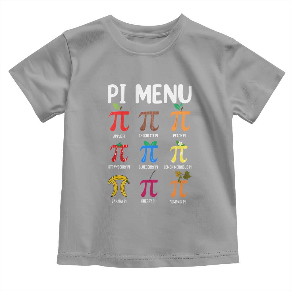 Funny Number Pi Toddler T Shirt Pi Menu 3.14 Pi Symbol - Math Teacher Happy Pi Day - Wonder Print Shop