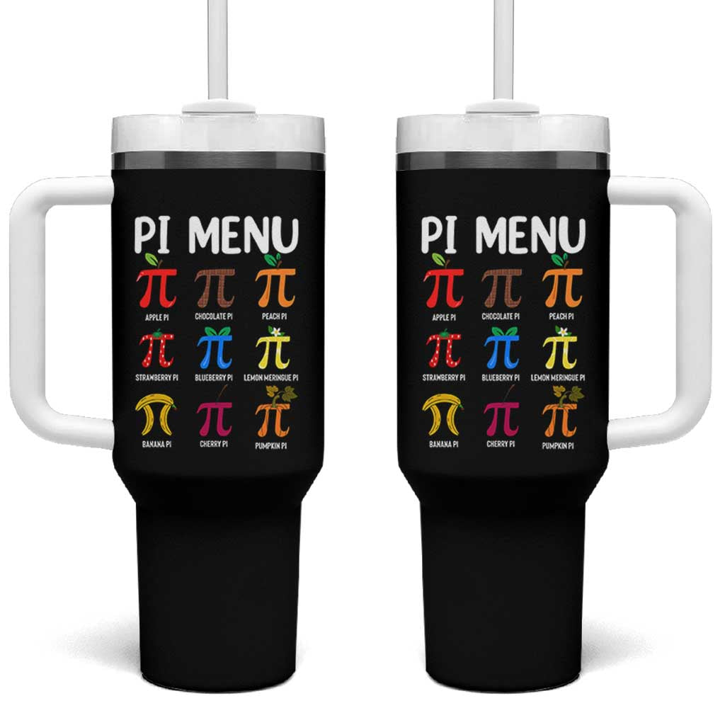 Funny Number Pi Tumbler With Handle Pi Menu 3.14 Pi Symbol - Math Teacher Happy Pi Day - Wonder Print Shop