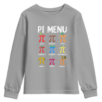 Funny Number Pi Youth Sweatshirt Pi Menu 3.14 Pi Symbol - Math Teacher Happy Pi Day - Wonder Print Shop