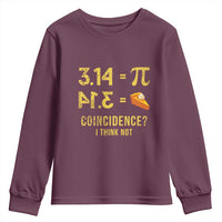 Funny Number Pi Youth Sweatshirt Pi 3.14 Equal Pie Coincidence I Think Not Math Pun - Wonder Print Shop