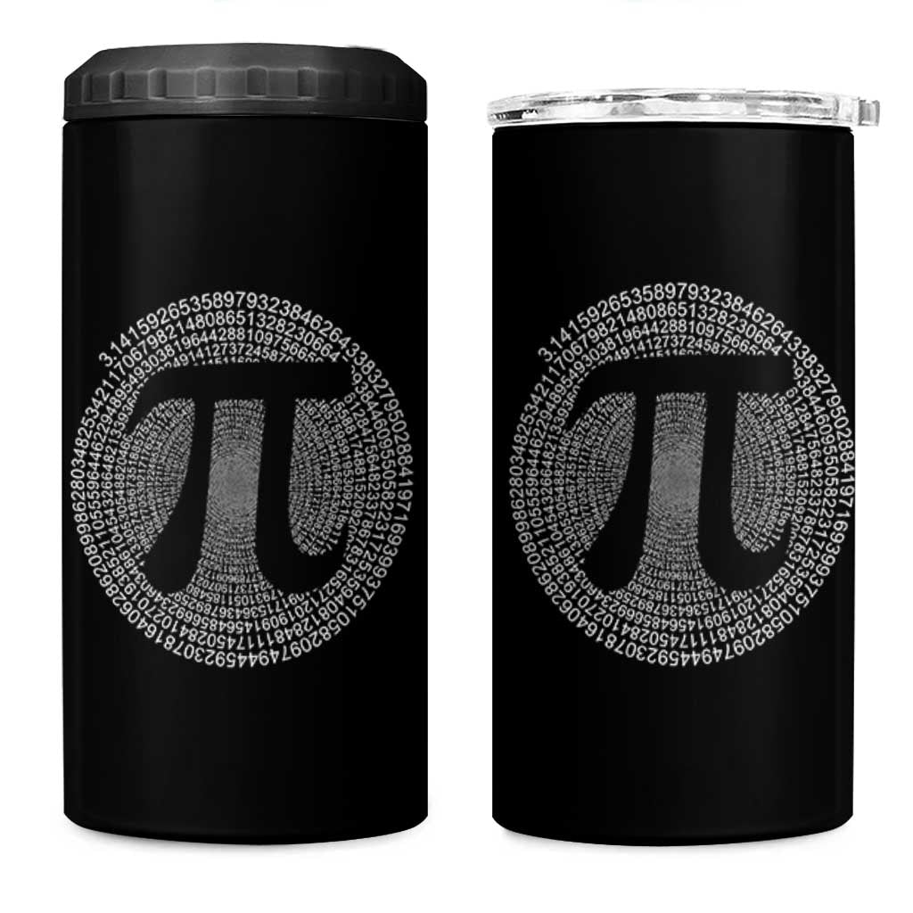 Funny Number Pi 4 in 1 Can Cooler Tumbler Pi 3.14 Pi Number Symbol Math Science Gift - Wonder Print Shop