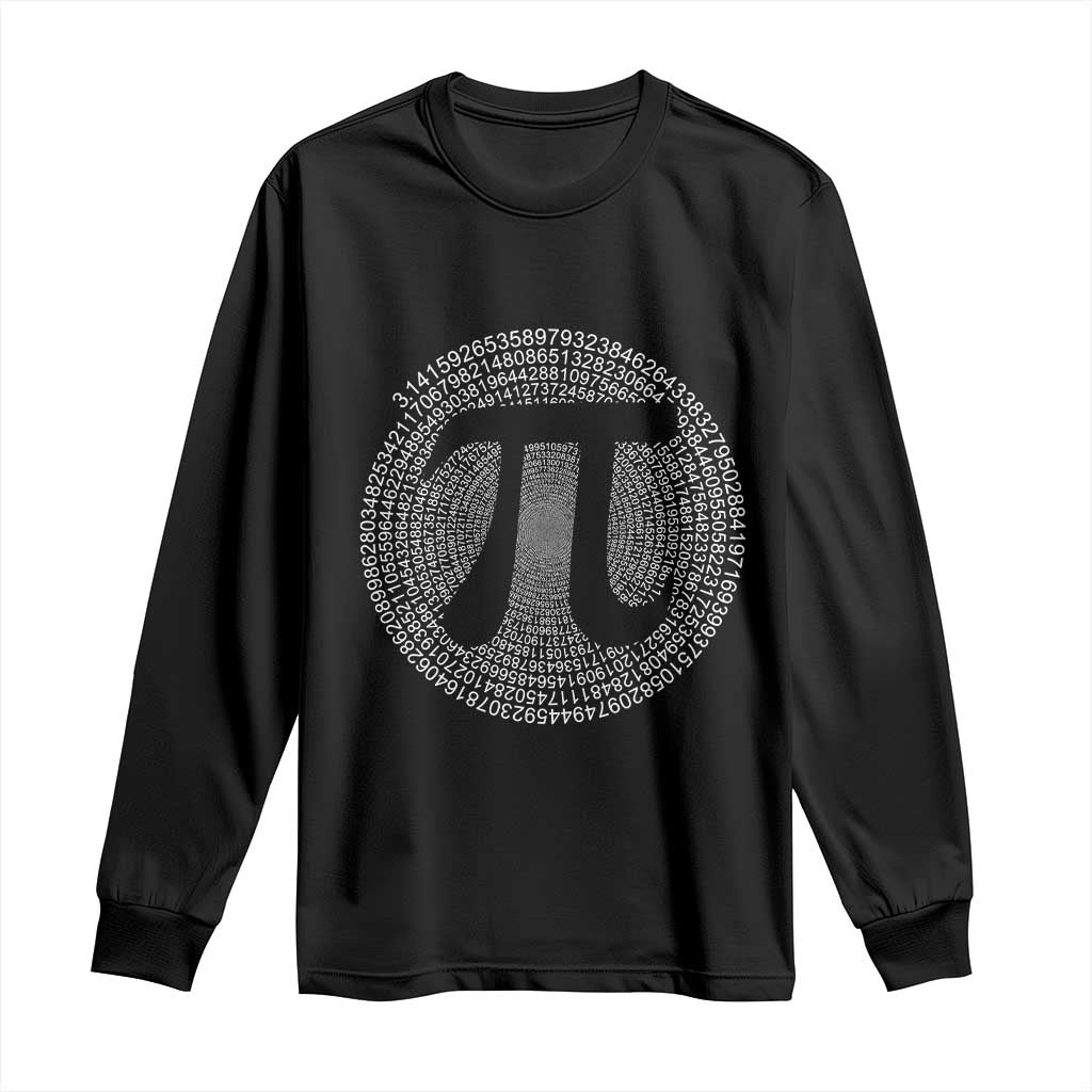 Funny Number Pi Long Sleeve Shirt Pi 3.14 Pi Number Symbol Math Science Gift - Wonder Print Shop