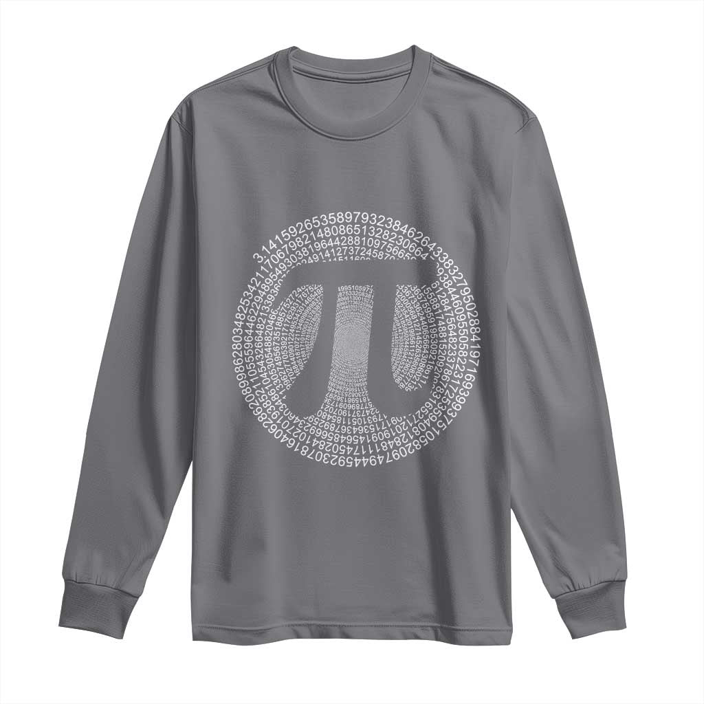 Funny Number Pi Long Sleeve Shirt Pi 3.14 Pi Number Symbol Math Science Gift - Wonder Print Shop