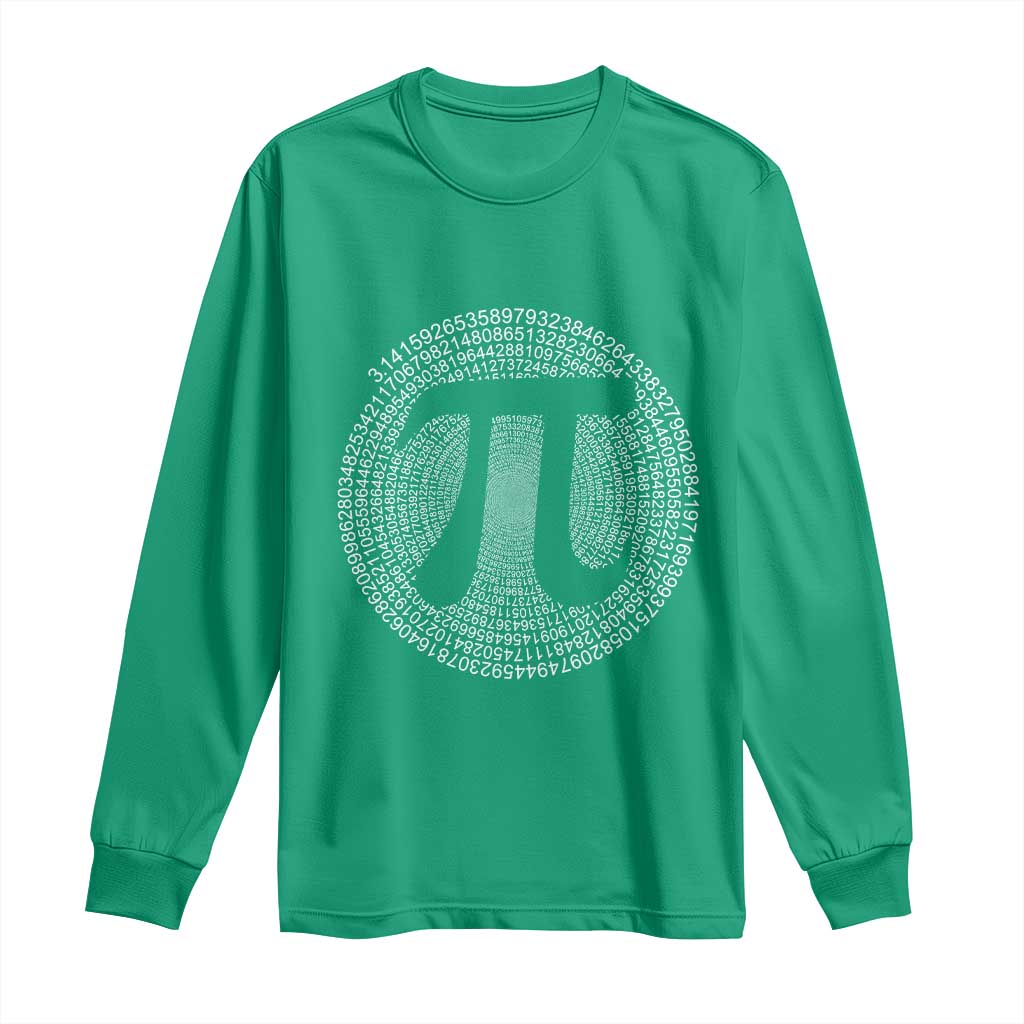 Funny Number Pi Long Sleeve Shirt Pi 3.14 Pi Number Symbol Math Science Gift - Wonder Print Shop
