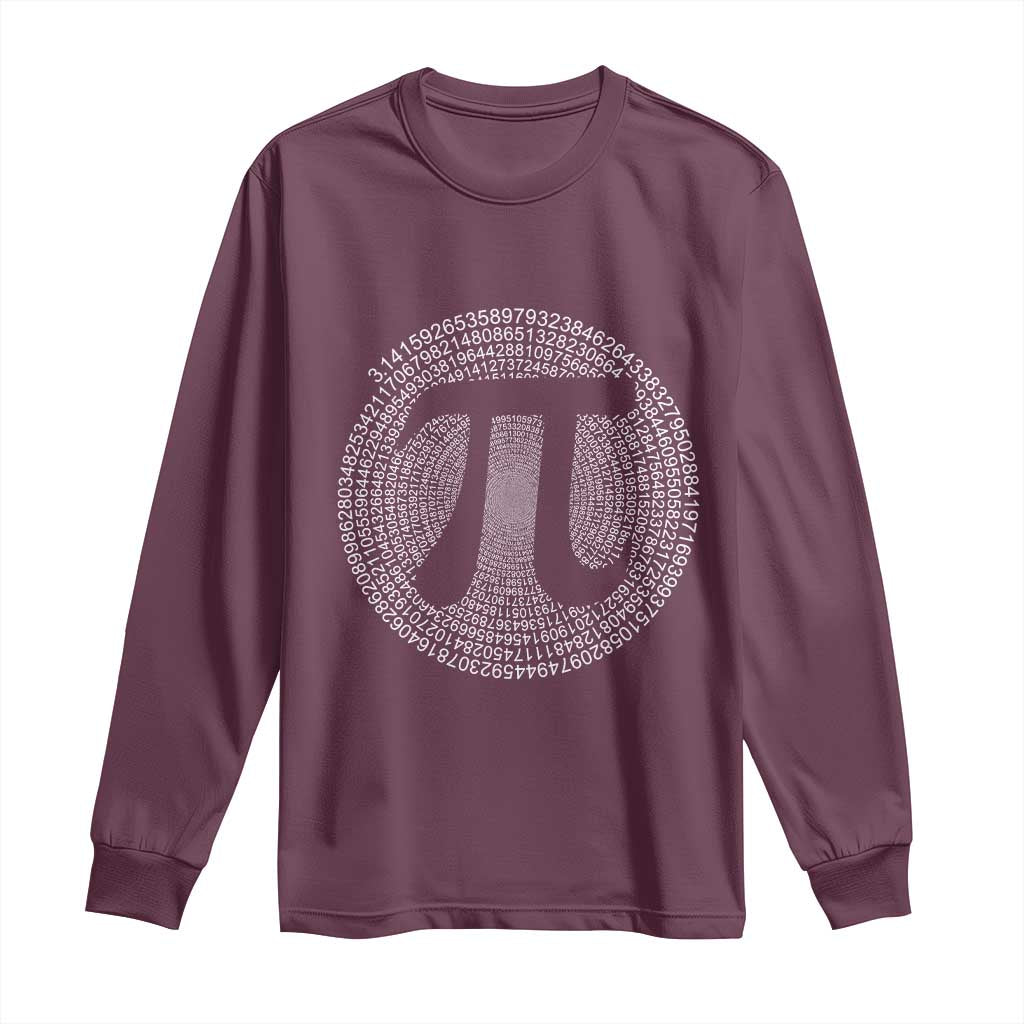 Funny Number Pi Long Sleeve Shirt Pi 3.14 Pi Number Symbol Math Science Gift - Wonder Print Shop