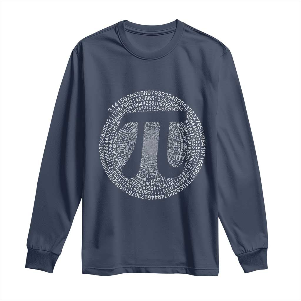 Funny Number Pi Long Sleeve Shirt Pi 3.14 Pi Number Symbol Math Science Gift - Wonder Print Shop