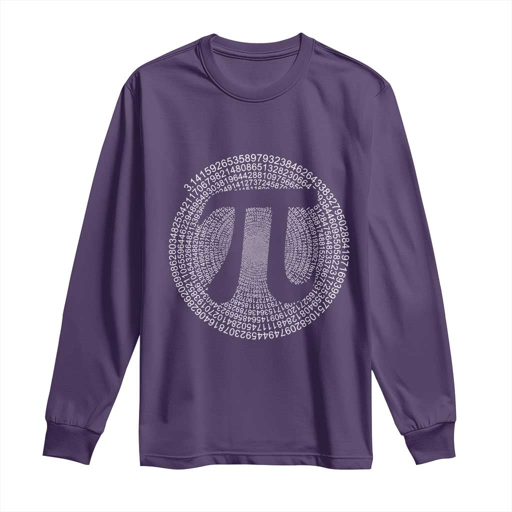 Funny Number Pi Long Sleeve Shirt Pi 3.14 Pi Number Symbol Math Science Gift - Wonder Print Shop