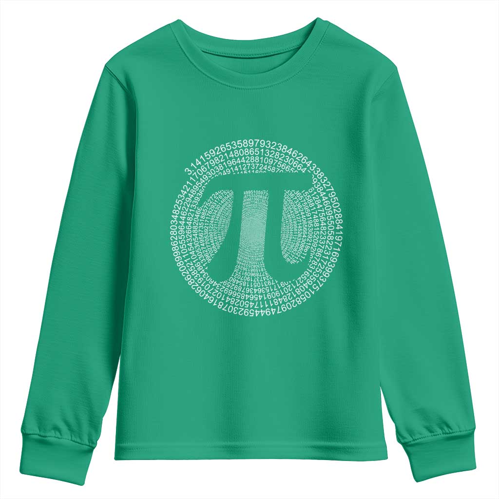 Funny Number Pi Youth Sweatshirt Pi 3.14 Pi Number Symbol Math Science Gift - Wonder Print Shop