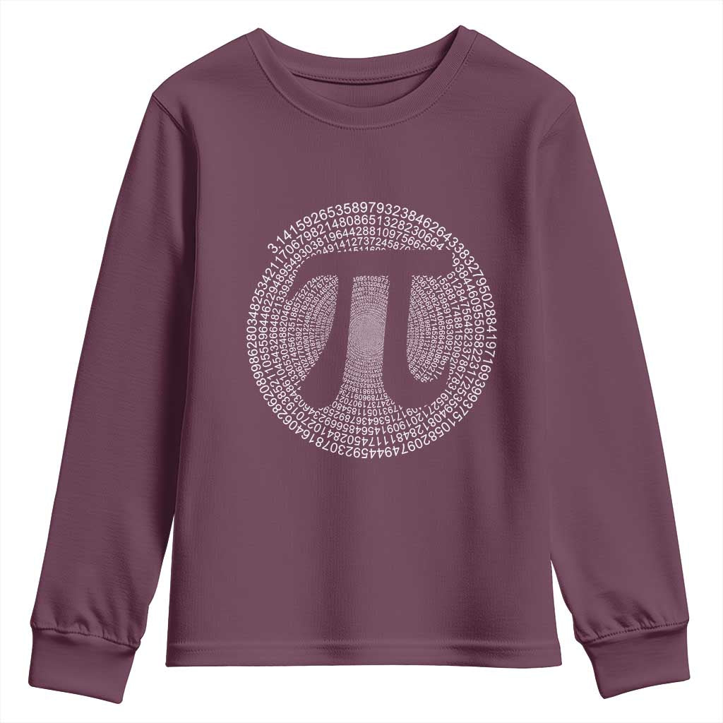 Funny Number Pi Youth Sweatshirt Pi 3.14 Pi Number Symbol Math Science Gift - Wonder Print Shop