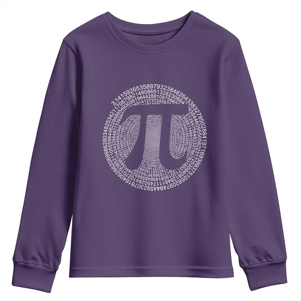 Funny Number Pi Youth Sweatshirt Pi 3.14 Pi Number Symbol Math Science Gift - Wonder Print Shop