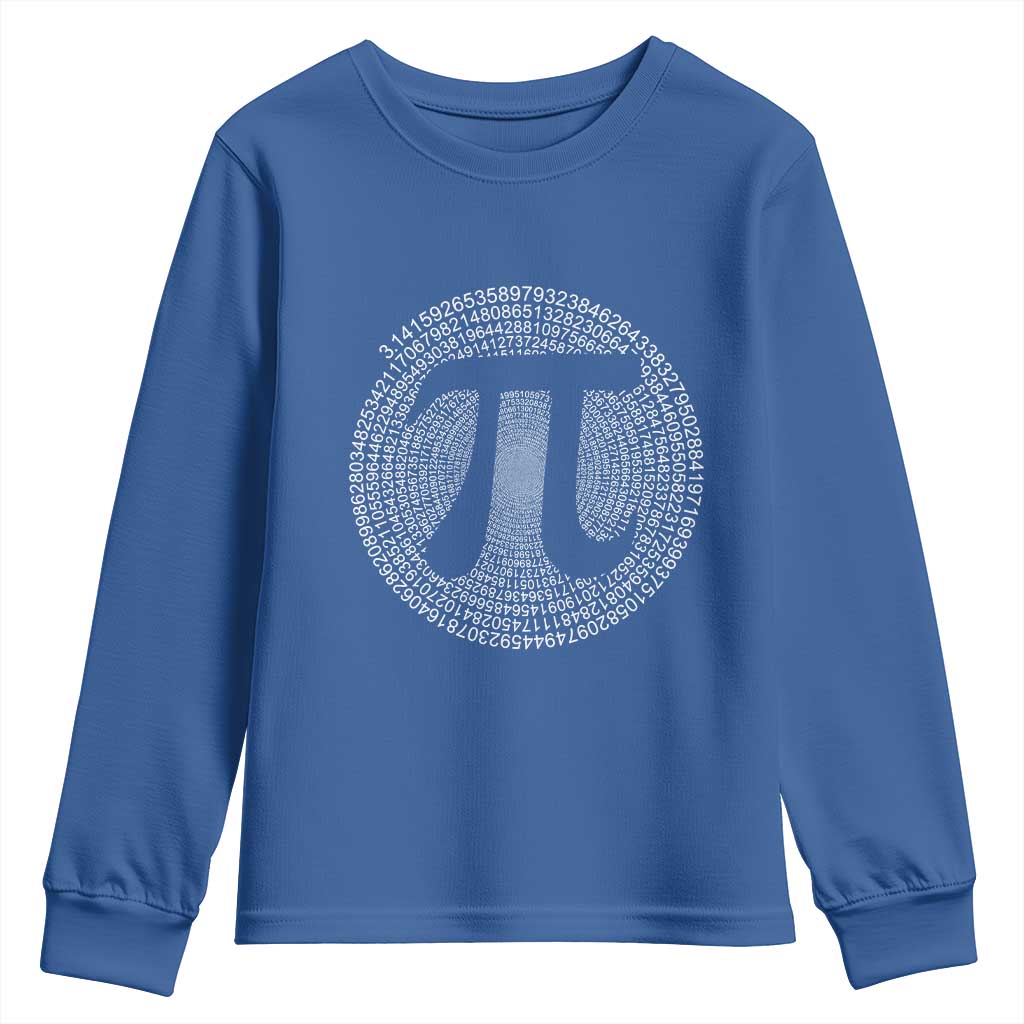 Funny Number Pi Youth Sweatshirt Pi 3.14 Pi Number Symbol Math Science Gift - Wonder Print Shop