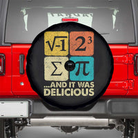 Funny Number Pi Spare Tire Cover I Ate Some Pie and It Was Delicious Funny PI Day Math Pun - Wonder Print Shop