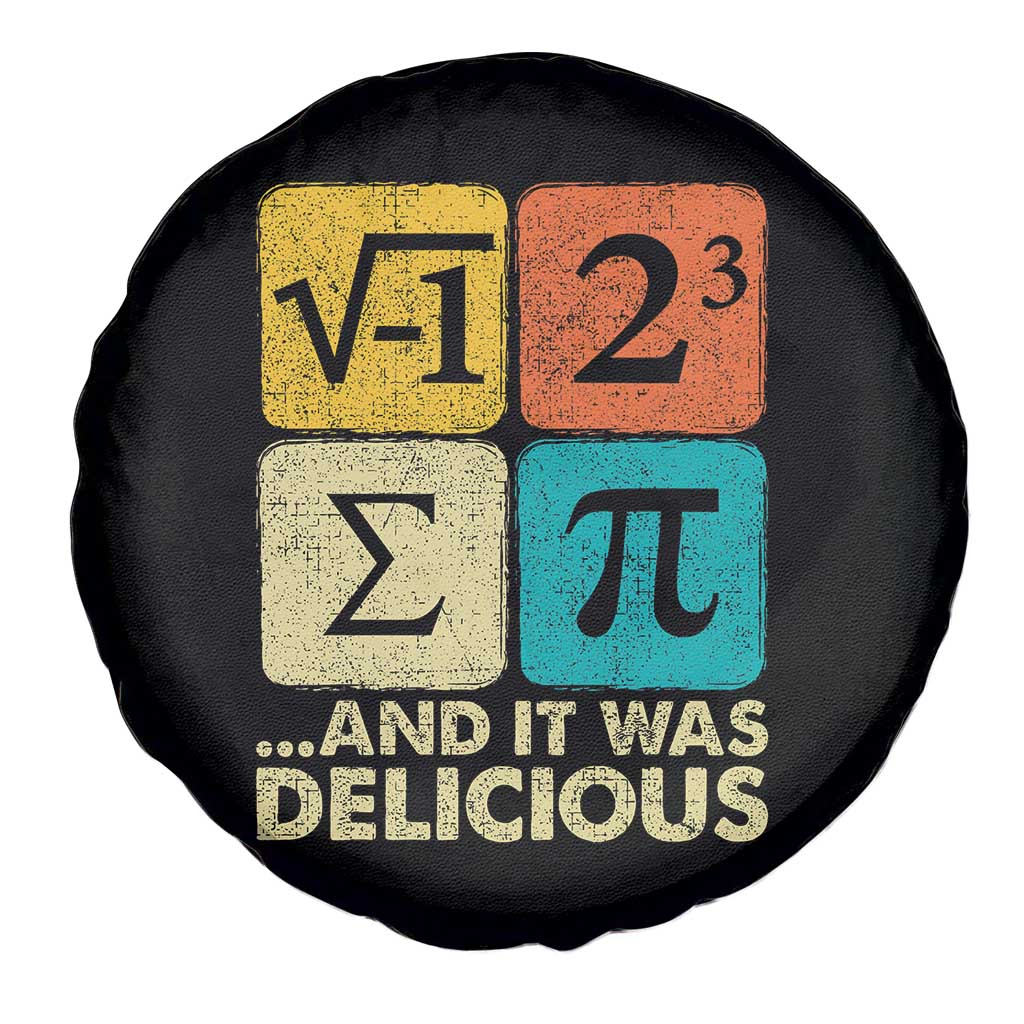 Funny Number Pi Spare Tire Cover I Ate Some Pie and It Was Delicious Funny PI Day Math Pun - Wonder Print Shop
