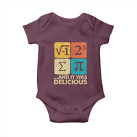 Funny Number Pi Baby Onesie I Ate Some Pie and It Was Delicious Funny PI Day Math Pun - Wonder Print Shop