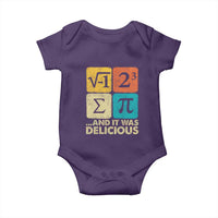 Funny Number Pi Baby Onesie I Ate Some Pie and It Was Delicious Funny PI Day Math Pun - Wonder Print Shop