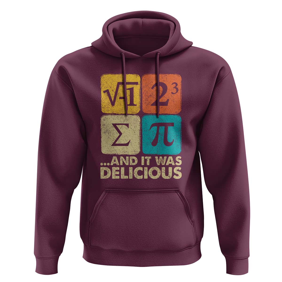 Funny Number Pi Hoodie I Ate Some Pie and It Was Delicious Funny PI Day Math Pun - Wonder Print Shop