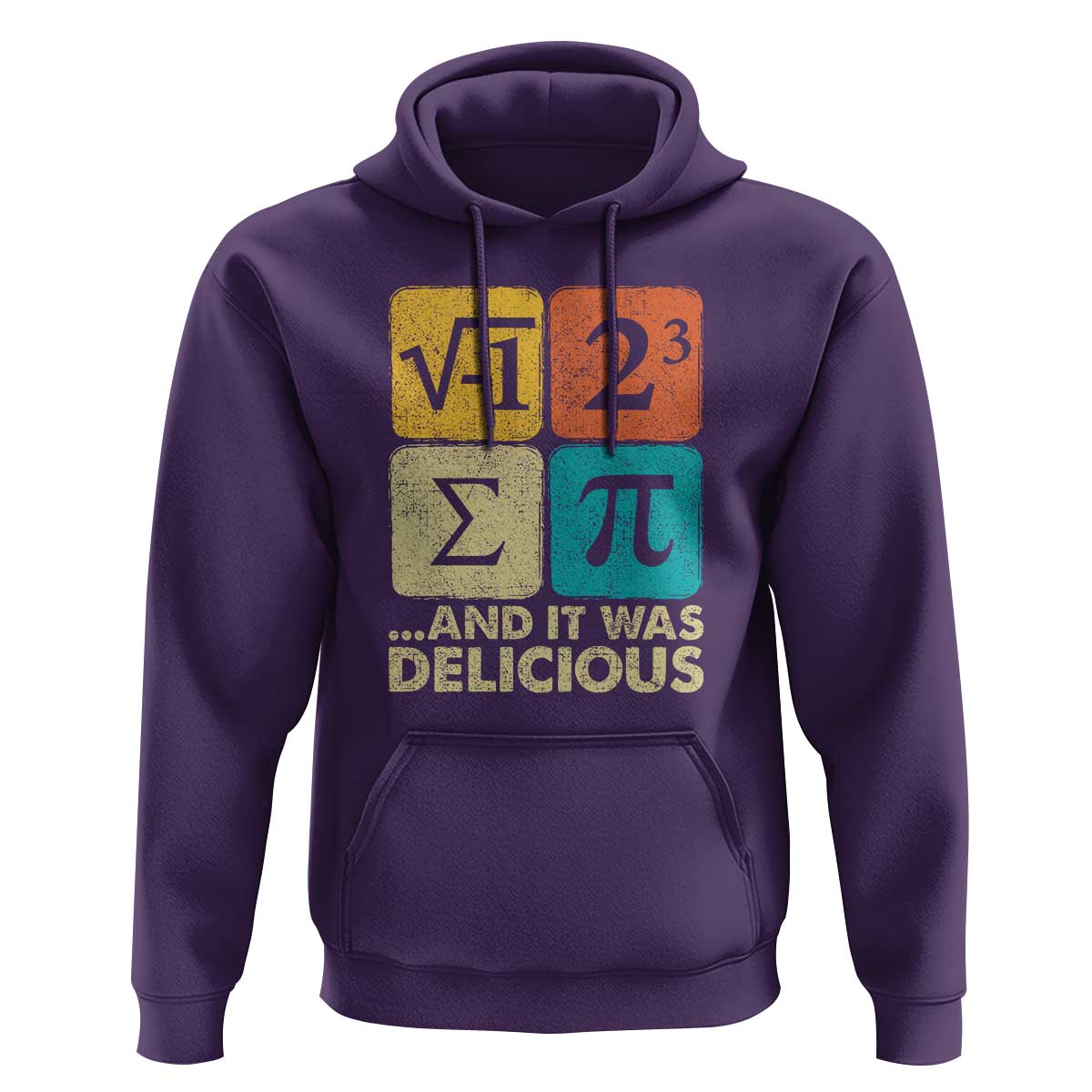 Funny Number Pi Hoodie I Ate Some Pie and It Was Delicious Funny PI Day Math Pun - Wonder Print Shop