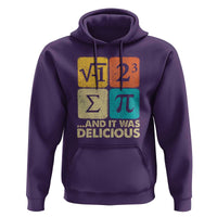 Funny Number Pi Hoodie I Ate Some Pie and It Was Delicious Funny PI Day Math Pun - Wonder Print Shop