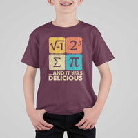 Funny Number Pi T Shirt For Kid I Ate Some Pie and It Was Delicious Funny PI Day Math Pun - Wonder Print Shop
