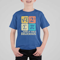 Funny Number Pi T Shirt For Kid I Ate Some Pie and It Was Delicious Funny PI Day Math Pun - Wonder Print Shop