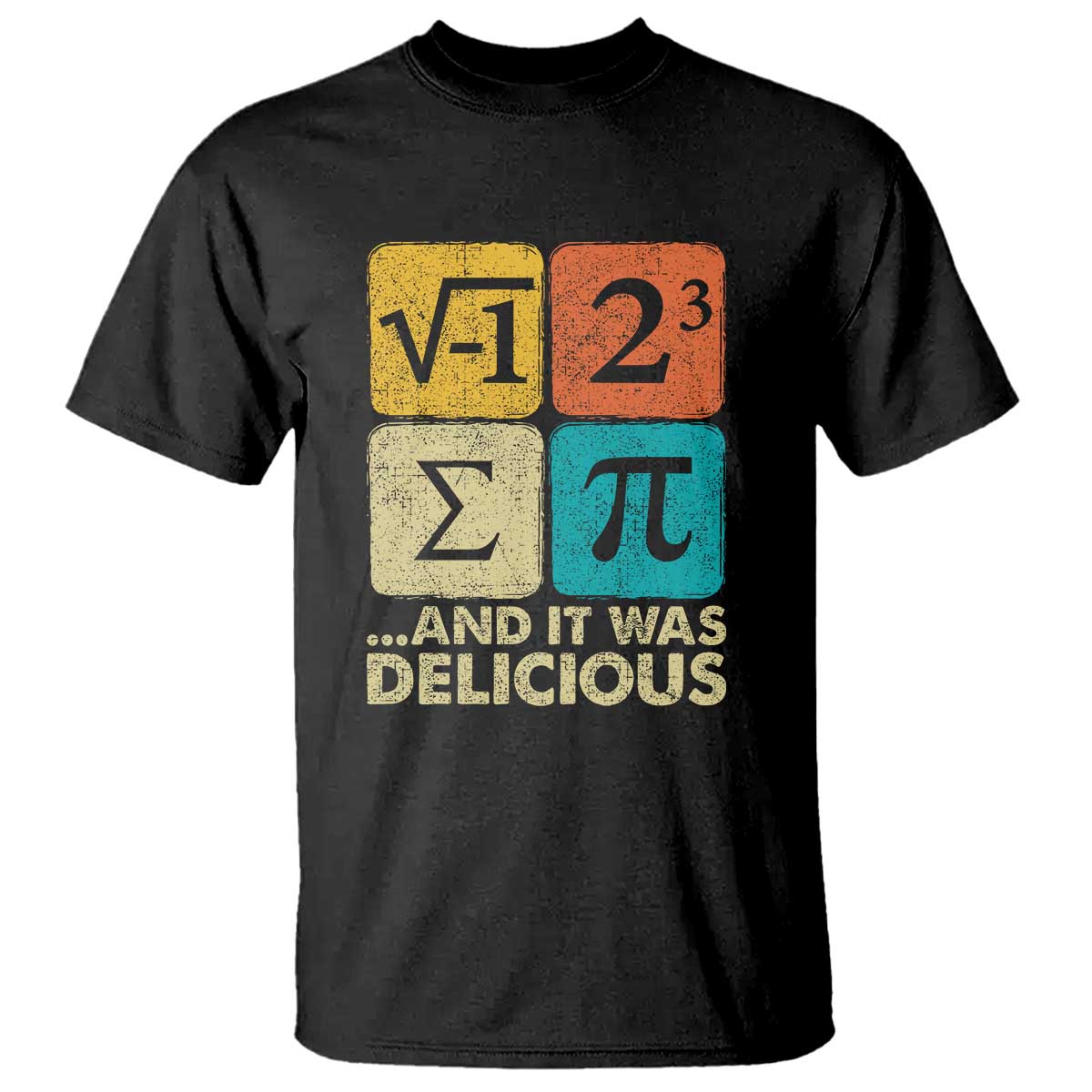 Funny Number Pi T Shirt I Ate Some Pie and It Was Delicious Funny PI Day Math Pun - Wonder Print Shop