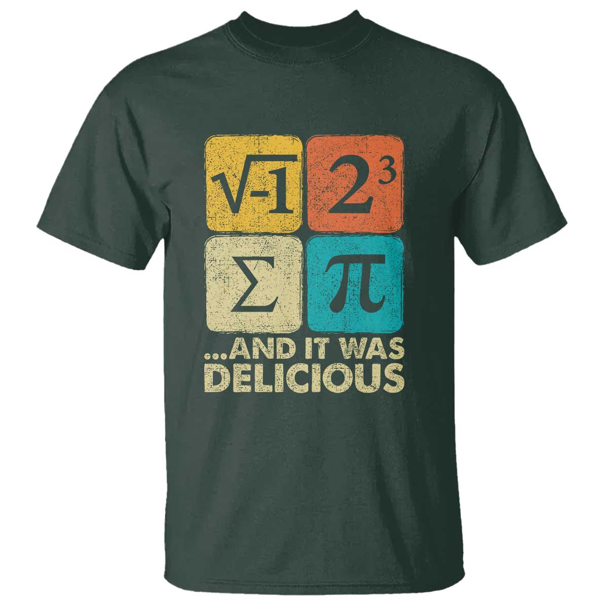 Funny Number Pi T Shirt I Ate Some Pie and It Was Delicious Funny PI Day Math Pun - Wonder Print Shop