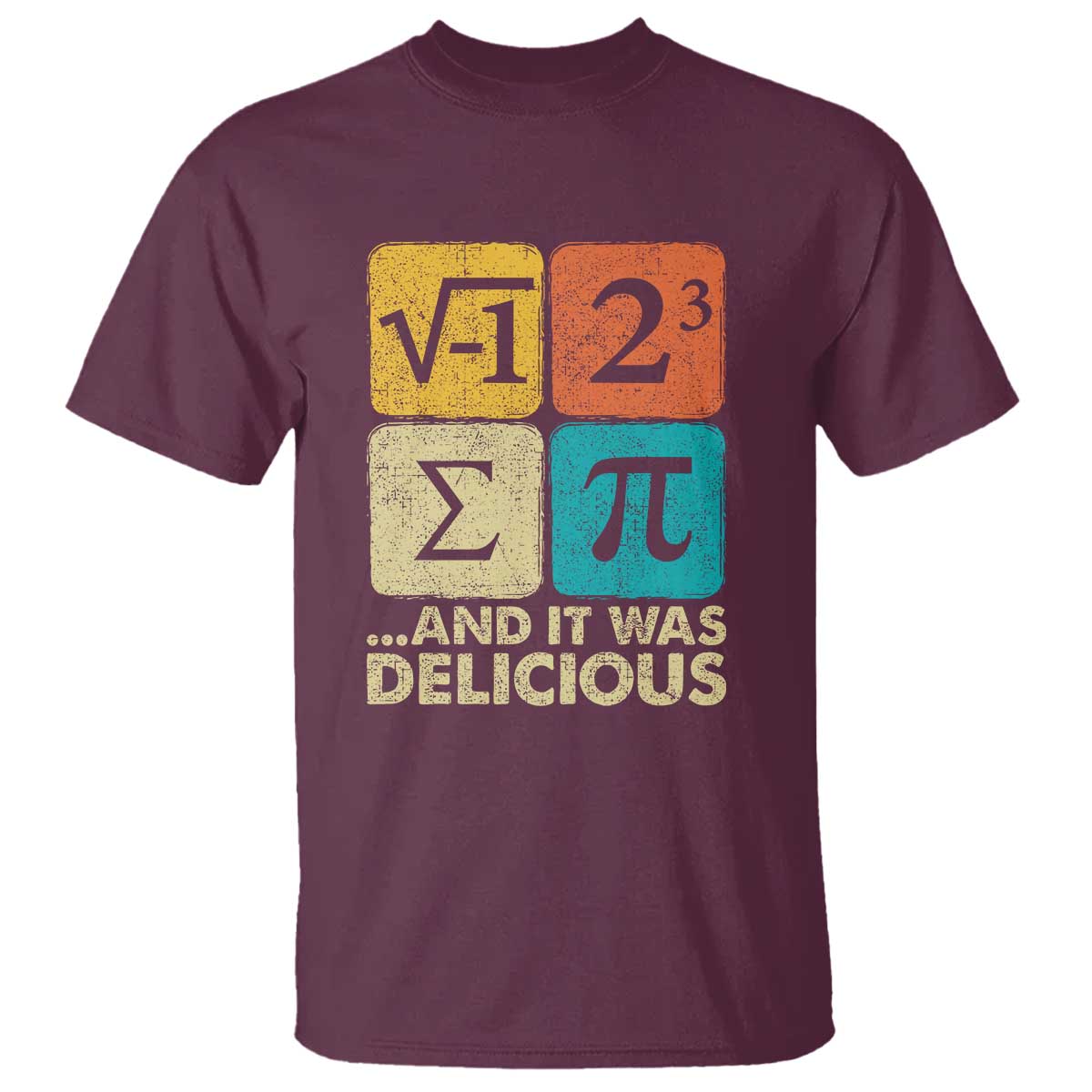 Funny Number Pi T Shirt I Ate Some Pie and It Was Delicious Funny PI Day Math Pun - Wonder Print Shop