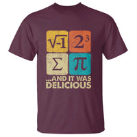 Funny Number Pi T Shirt I Ate Some Pie and It Was Delicious Funny PI Day Math Pun - Wonder Print Shop