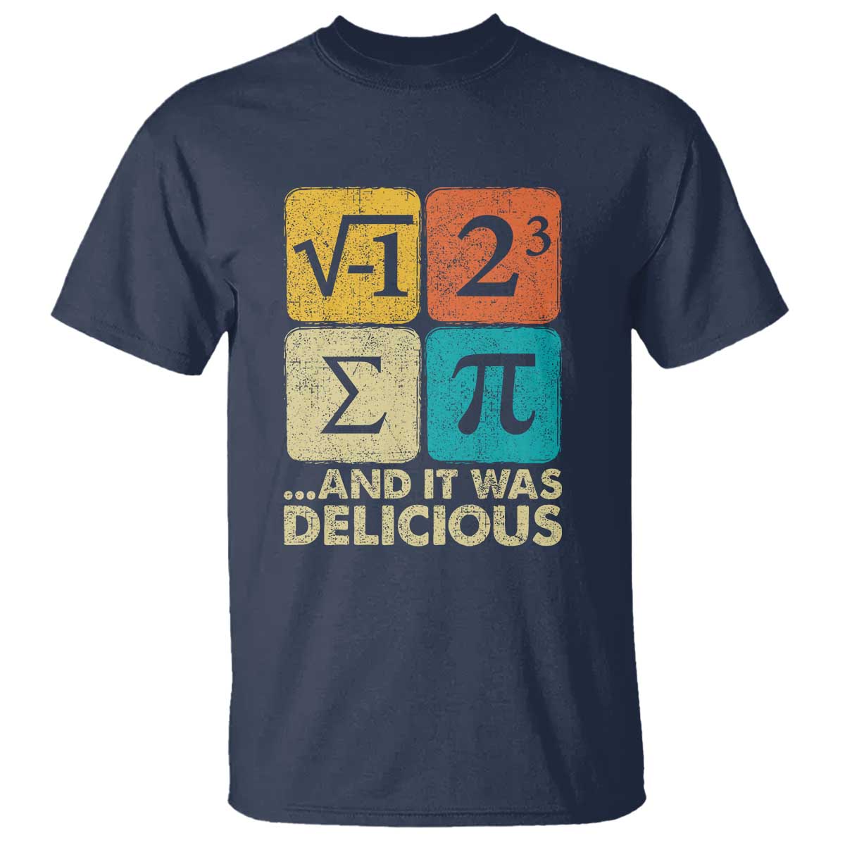 Funny Number Pi T Shirt I Ate Some Pie and It Was Delicious Funny PI Day Math Pun - Wonder Print Shop