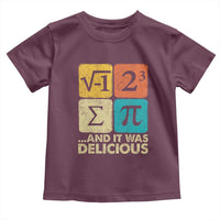 Funny Number Pi Toddler T Shirt I Ate Some Pie and It Was Delicious Funny PI Day Math Pun - Wonder Print Shop