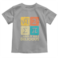 Funny Number Pi Toddler T Shirt I Ate Some Pie and It Was Delicious Funny PI Day Math Pun - Wonder Print Shop