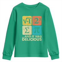 Funny Number Pi Youth Sweatshirt I Ate Some Pie and It Was Delicious Funny PI Day Math Pun - Wonder Print Shop