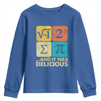 Funny Number Pi Youth Sweatshirt I Ate Some Pie and It Was Delicious Funny PI Day Math Pun - Wonder Print Shop