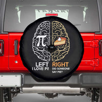 Funny Pi Day Spare Tire Cover Left Vs Right Brain Pie Shirt Math Geek Gift - Wonder Print Shop