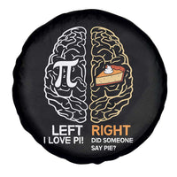Funny Pi Day Spare Tire Cover Left Vs Right Brain Pie Shirt Math Geek Gift - Wonder Print Shop