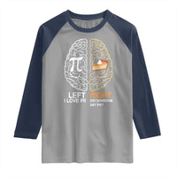 Funny Pi Day Raglan Shirt Left Vs Right Brain Pie Shirt Math Geek Gift - Wonder Print Shop
