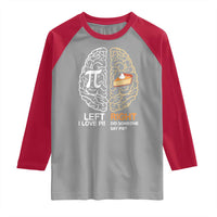 Funny Pi Day Raglan Shirt Left Vs Right Brain Pie Shirt Math Geek Gift - Wonder Print Shop