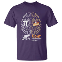 Funny Pi Day T Shirt Left Vs Right Brain Pie Shirt Math Geek Gift - Wonder Print Shop