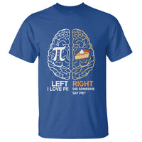 Funny Pi Day T Shirt Left Vs Right Brain Pie Shirt Math Geek Gift - Wonder Print Shop