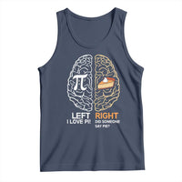 Funny Pi Day Tank Top Left Vs Right Brain Pie Shirt Math Geek Gift - Wonder Print Shop