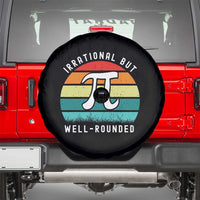 Funny Number Pi Spare Tire Cover Retro Irrational But Well Rounded Pi Day Celebration Math - Wonder Print Shop