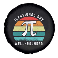 Funny Number Pi Spare Tire Cover Retro Irrational But Well Rounded Pi Day Celebration Math - Wonder Print Shop