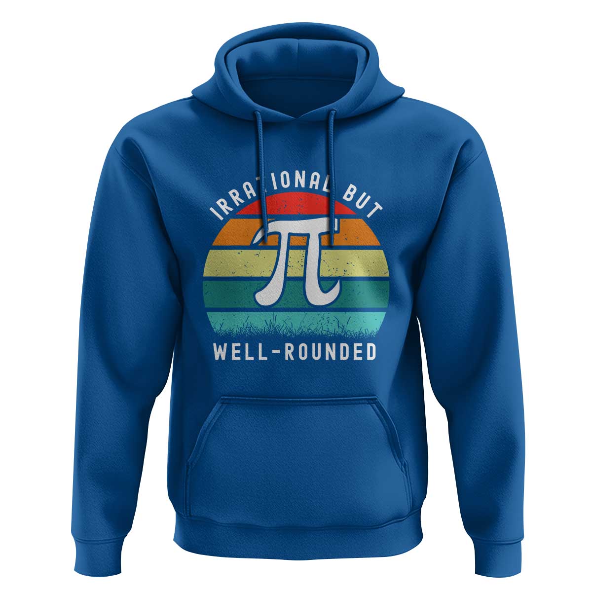 Funny Number Pi Hoodie Retro Irrational But Well Rounded Pi Day Celebration Math - Wonder Print Shop