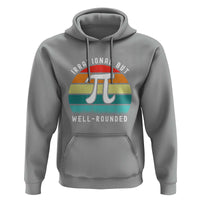 Funny Number Pi Hoodie Retro Irrational But Well Rounded Pi Day Celebration Math - Wonder Print Shop