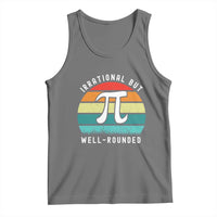 Funny Number Pi Tank Top Retro Irrational But Well Rounded Pi Day Celebration Math - Wonder Print Shop