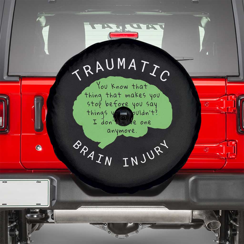 Traumatic Brain Injury Awareness Spare Tire Cover TBI Support